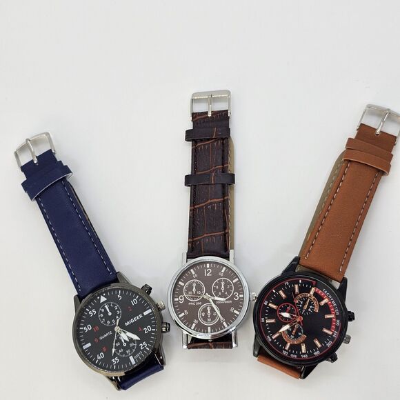 3X Men's Watches Fashion Good For Birthdays Christmas Gifts Men's Watch - Picture 2 of 15